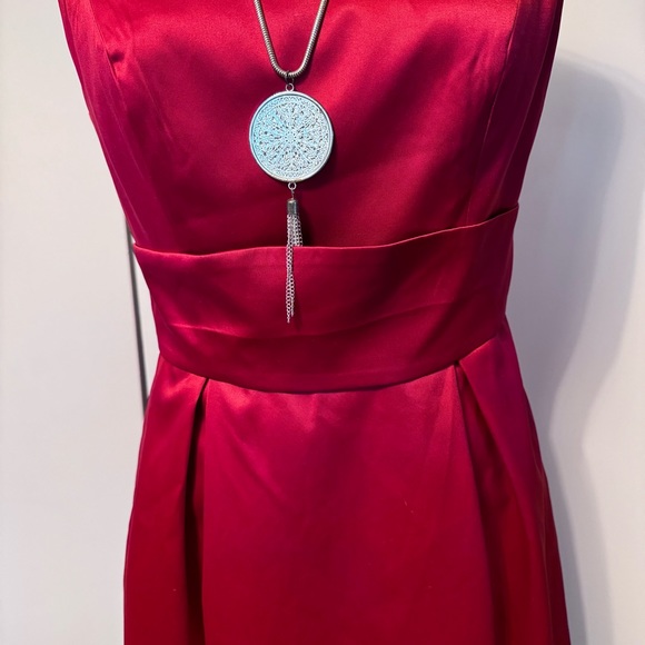 Red Satin Dress - Picture 5 of 8